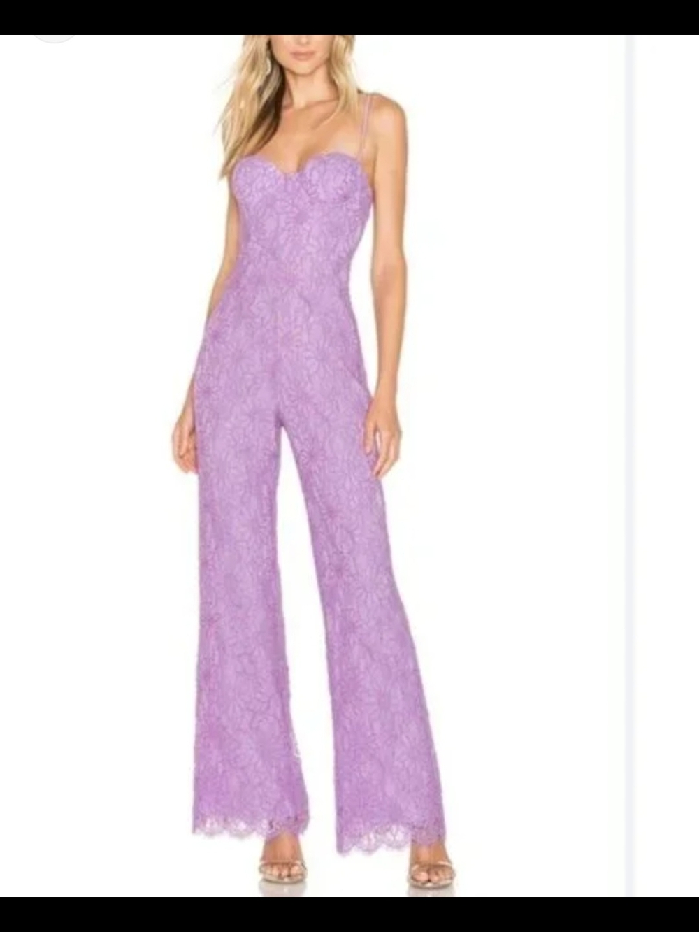 Revolve NBD X Naven Allie White Lace Jumpsuit Size XS